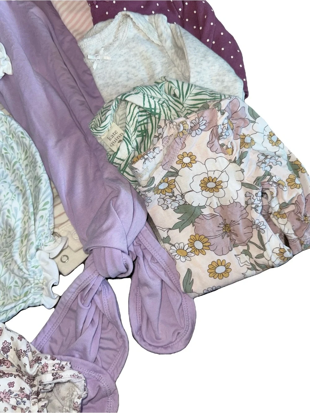 14 pc Bundle Assorted Baby Clothes PJs Bubble Romper One Piece Bloomers 0-3M